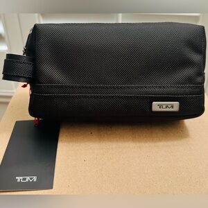 Brand New with Tag TUMI Small Kit Black with Gunmetal Hardware